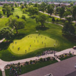 An Overhead View of the Putting Green