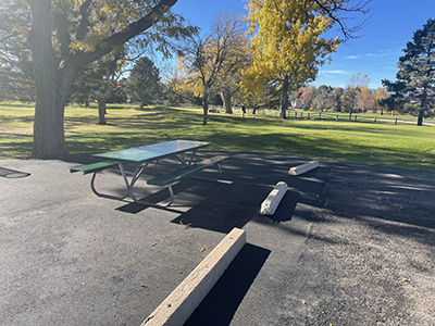 New Paved Patio Harvard Gulch